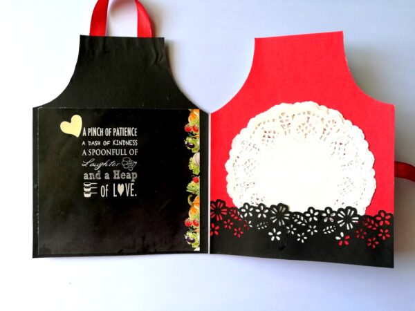 Apron Handmade Card For Mother image Apron Handmade Card For Mother image