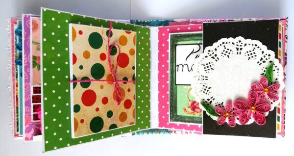 Quilled Birthday Handmade Scrapbook image Quilled Birthday Handmade Scrapbook image