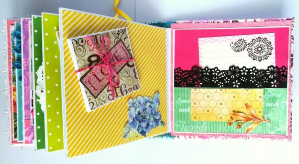 Quilled Birthday Handmade Scrapbook image Quilled Birthday Handmade Scrapbook image