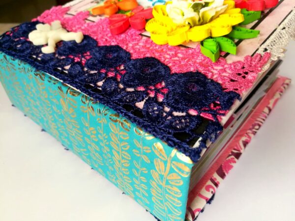 Quilled Birthday Handmade Scrapbook image Quilled Birthday Handmade Scrapbook image