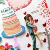 Multicolor Quilled Corner Anniversary Or Birthday Card image