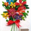 Quilled Floral Bouquet Greeting Card image