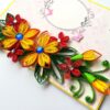 Quilled Flowers Side Design Card image Quilled Flowers Side Design Card image