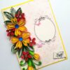 Quilled Flowers Side Design Card image Quilled Flowers Side Design Card image