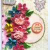 Multicolor Quilled Flowers Birthday Card image Multicolor Quilled Flowers Birthday Card image