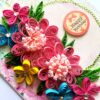 Multicolor Quilled Flowers Birthday Card image Multicolor Quilled Flowers Birthday Card image
