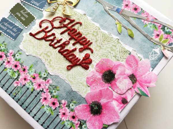 Handmade Sparkling Birthday Scrapbook image Handmade Sparkling Birthday Scrapbook image