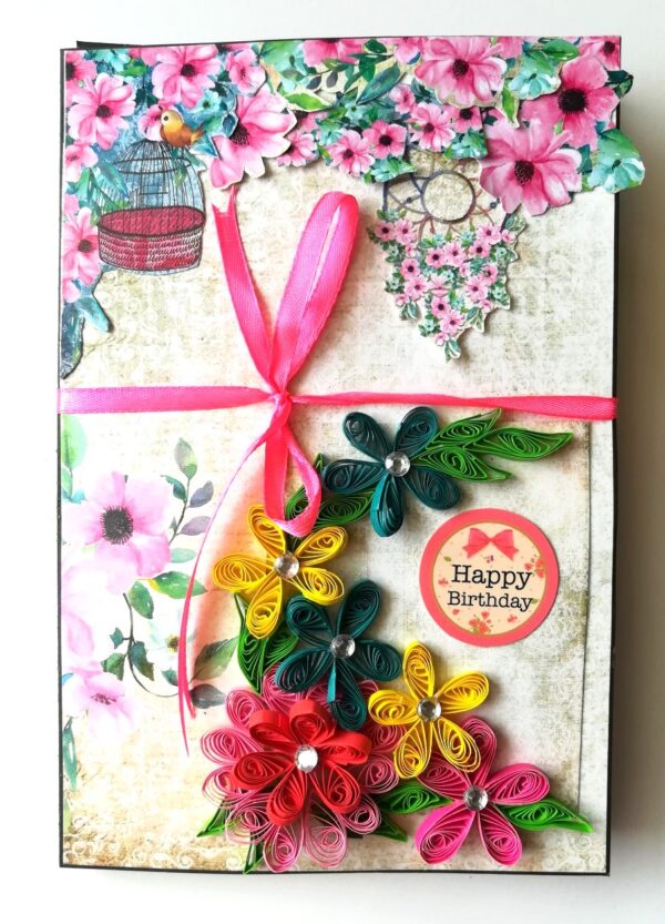 Sparkling Birthday Card/ Mini Scrapbook Gift image Sparkling Birthday Card/ Mini Scrapbook Gift image