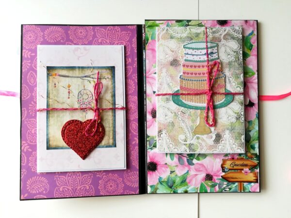Sparkling Birthday Card/ Mini Scrapbook Gift image Sparkling Birthday Card/ Mini Scrapbook Gift image