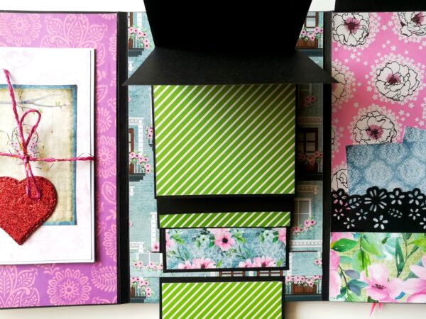 Sparkling Birthday Card/ Mini Scrapbook Gift image Sparkling Birthday Card/ Mini Scrapbook Gift image