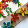 Multicolored Quilled Mini Scrapbook Greeting Card image