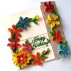 Multicolored Quilled Mini Scrapbook Greeting Card image