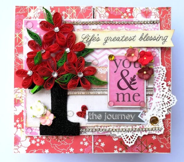 Romantic Love Handmade Scrapbook image