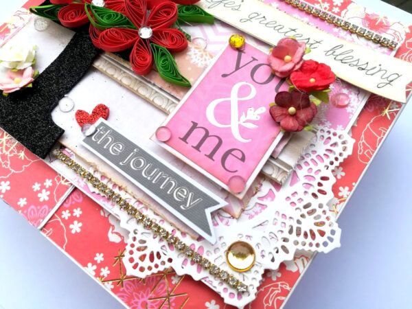 Romantic Love Handmade Scrapbook image