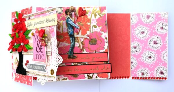 Romantic Love Handmade Scrapbook image