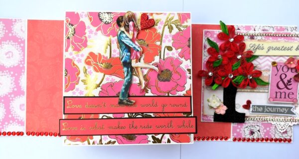 Romantic Love Handmade Scrapbook image