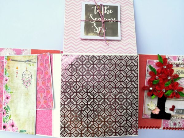 Romantic Love Handmade Scrapbook image