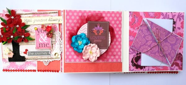 Romantic Love Handmade Scrapbook image