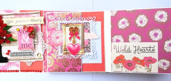 Romantic Love Handmade Scrapbook image