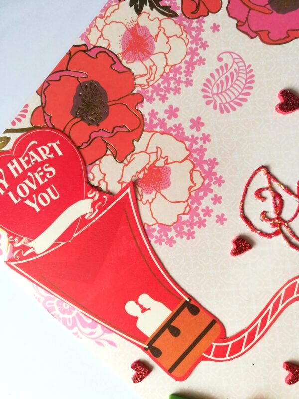 Quilled Anniversary Greeting Card image