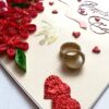 Quilled Anniversary Greeting Card image