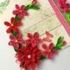 Red Themed Quilled Mini Scrapbook Greeting Card image