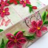 Red Themed Quilled Mini Scrapbook Greeting Card image