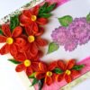 Orange Side Design Quilling Card image Orange Side Design Quilling Card image
