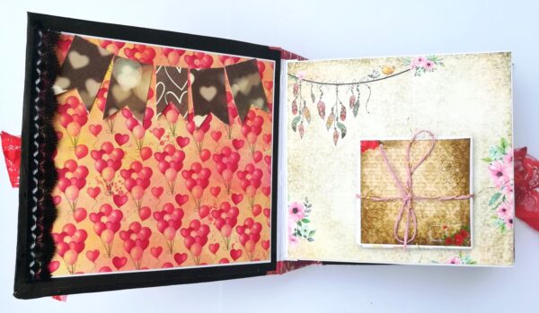 Love and Birthday Handmade Quilled Scrapbook image Love and Birthday Handmade Quilled Scrapbook image