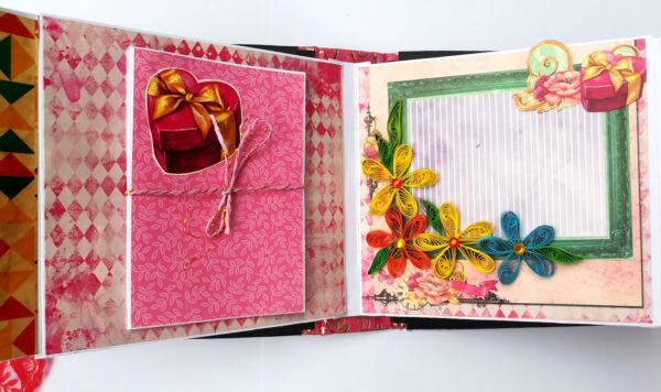 Love and Birthday Handmade Quilled Scrapbook image Love and Birthday Handmade Quilled Scrapbook image