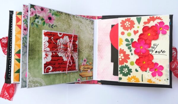 Love and Birthday Handmade Quilled Scrapbook image Love and Birthday Handmade Quilled Scrapbook image