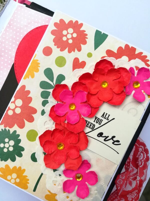 Love and Birthday Handmade Quilled Scrapbook image Love and Birthday Handmade Quilled Scrapbook image