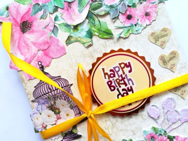 Sparkling Birthday Card/ Mini Scrapbook Gift image