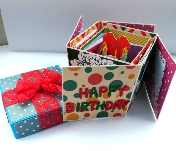 Happy Birthday Explosion box card gift image