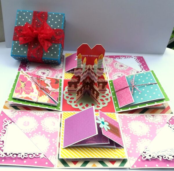 Happy Birthday Explosion box card gift image