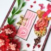 Red Quilled Corner Flowers Love Greeting Card image Red Quilled Corner Flowers Love Greeting Card image