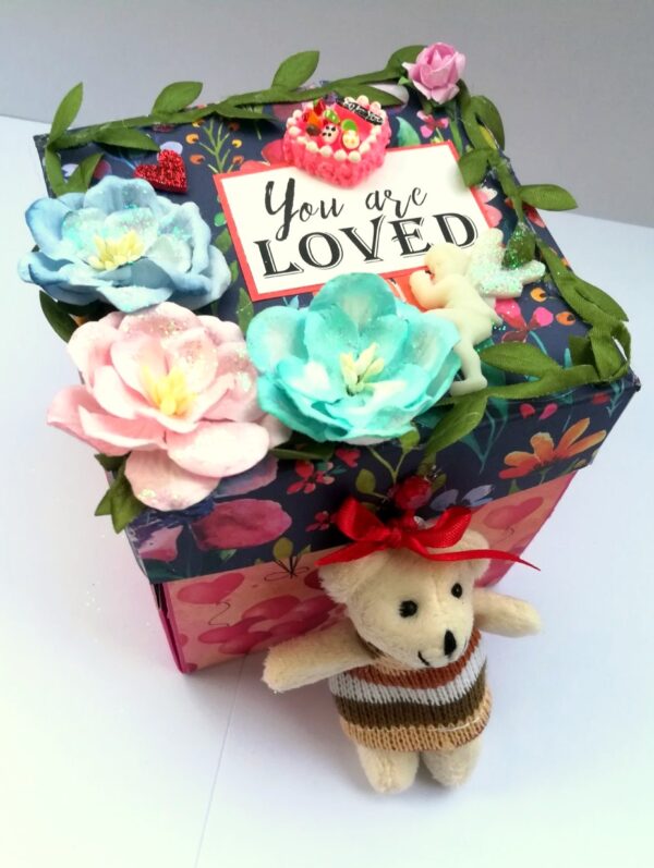 Too Much Love 5 Layer Exploding Card Box image Too Much Love 5 Layer Exploding Card Box image