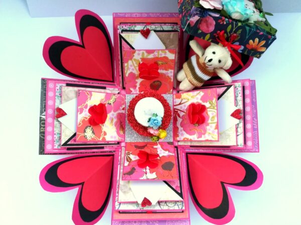 Too Much Love 5 Layer Exploding Card Box image Too Much Love 5 Layer Exploding Card Box image