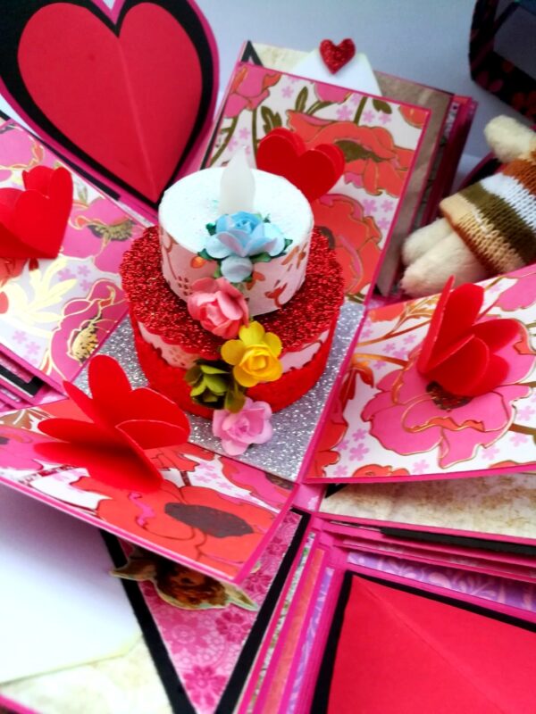 Too Much Love 5 Layer Exploding Card Box image Too Much Love 5 Layer Exploding Card Box image