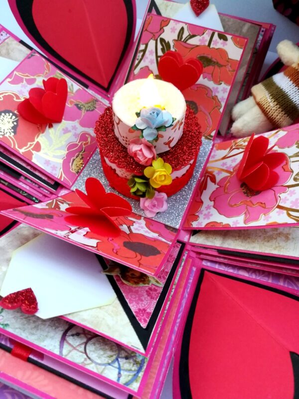 Too Much Love 5 Layer Exploding Card Box image Too Much Love 5 Layer Exploding Card Box image