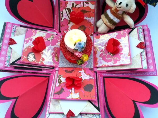 Too Much Love 5 Layer Exploding Card Box image Too Much Love 5 Layer Exploding Card Box image