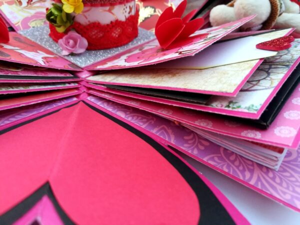 Too Much Love 5 Layer Exploding Card Box image Too Much Love 5 Layer Exploding Card Box image