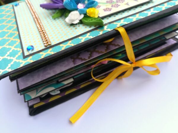 Sparkling Aqua Themed Scrapbook Album image