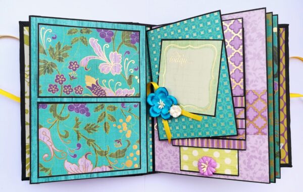 Sparkling Aqua Themed Scrapbook Album image