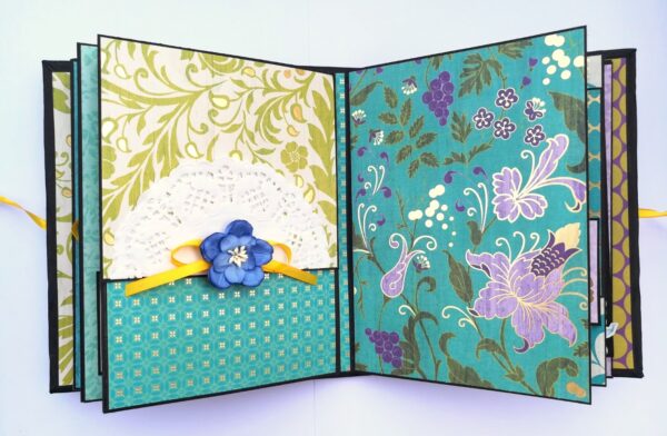 Sparkling Aqua Themed Scrapbook Album image