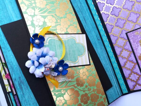 Sparkling Aqua Themed Scrapbook Album image