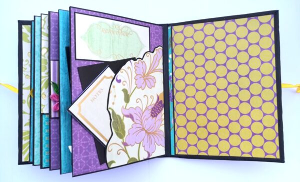 Sparkling Aqua Themed Scrapbook Album image