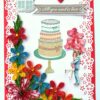 Multicolor Quilled Corner Anniversary Or Birthday Card image