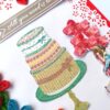 Multicolor Quilled Corner Anniversary Or Birthday Card image