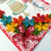 Multicolor Quilled Corner Anniversary Or Birthday Card image